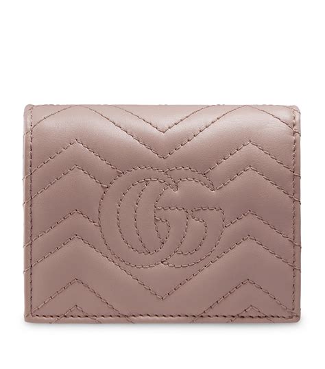 pink leather gucci phone case|Gucci Pink Leather GG Marmont Card Case QFA1BG1LPB032.